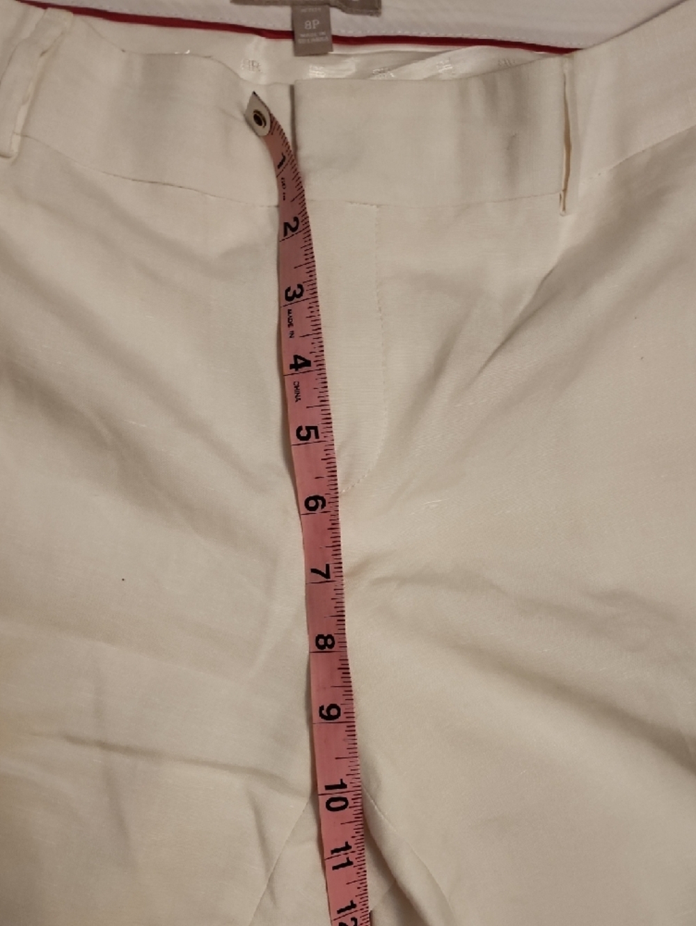 Banana Republic Cream Wide-Leg Linen-Blend Pants - Picture 4 of 10